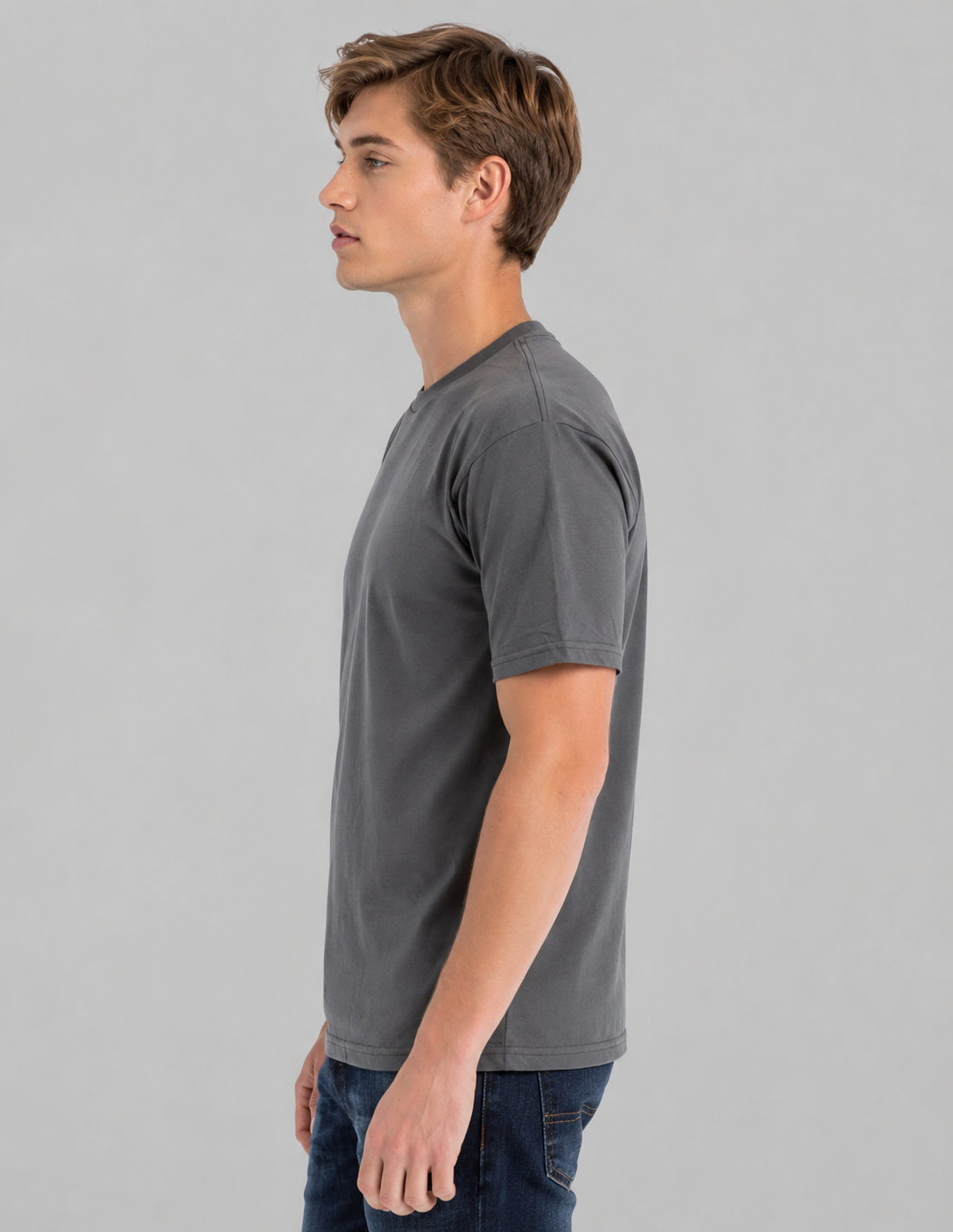 Retro Ring-Spun Crew Neck T-Shirt 2100