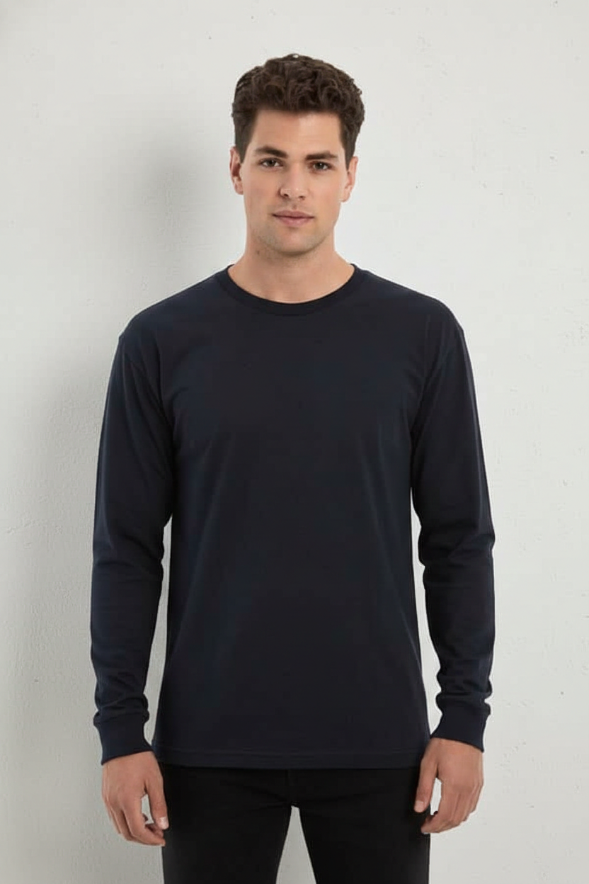High Quality Blank Long-Sleeve Tee 3055 – 100% Ring-Spun Comfort