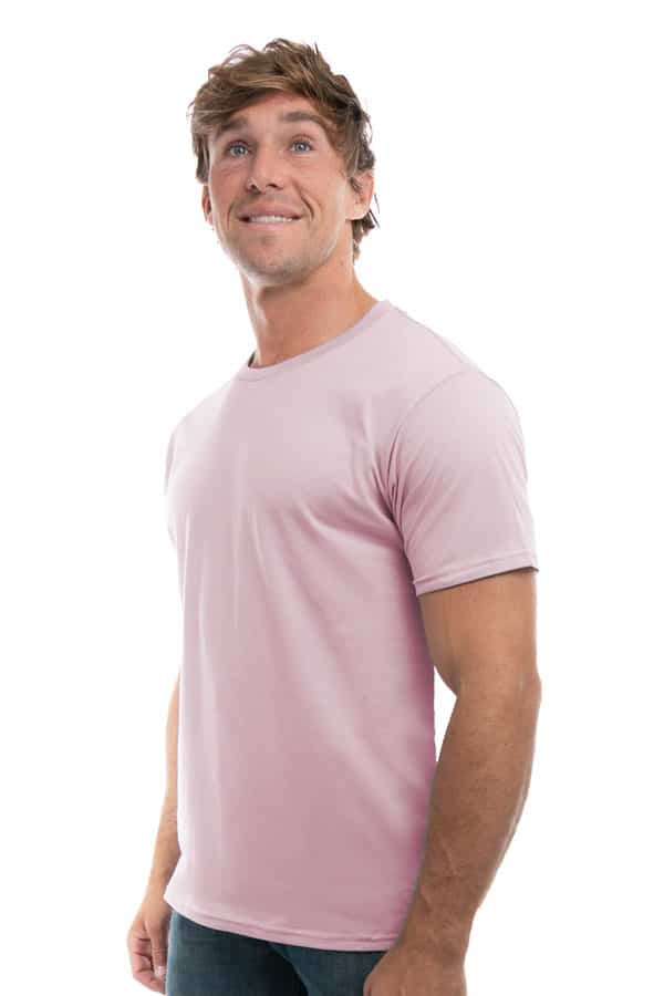Lt Pink cotton t-shirt style 3100 by spectrausa ring spun