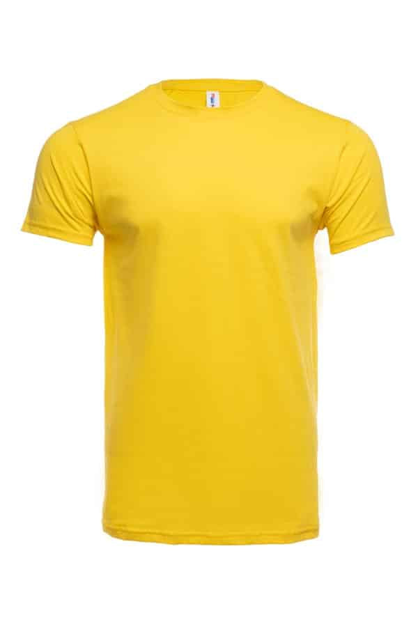 3100 Yellow 3100 Premium Blank Cotton Crew Neck T-Shirts by spectraUSA