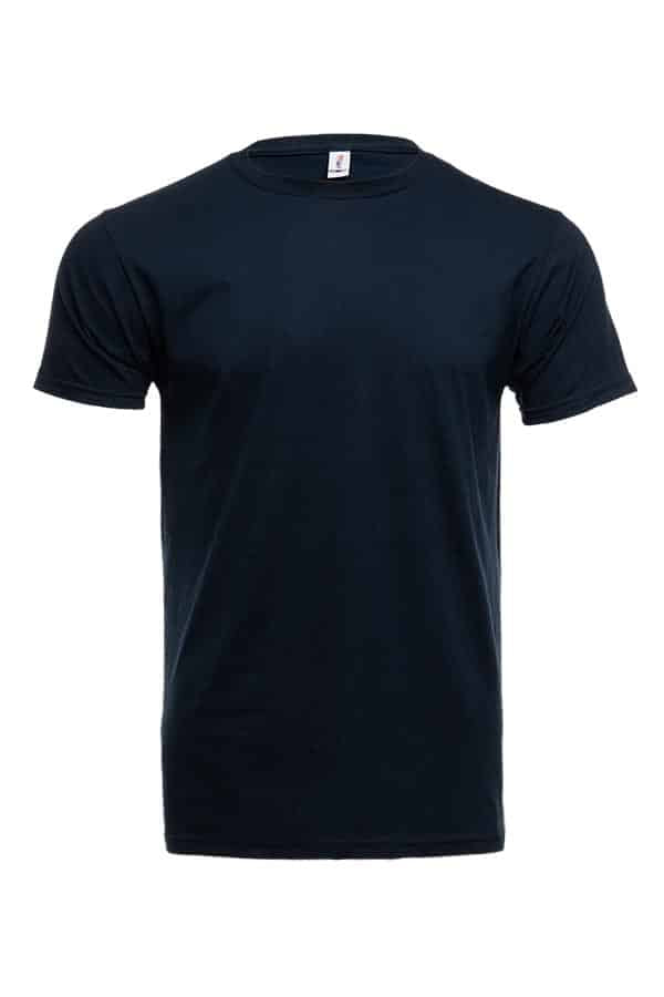 Navy cotton t-shirt style 3100 by spectrausa ring spun