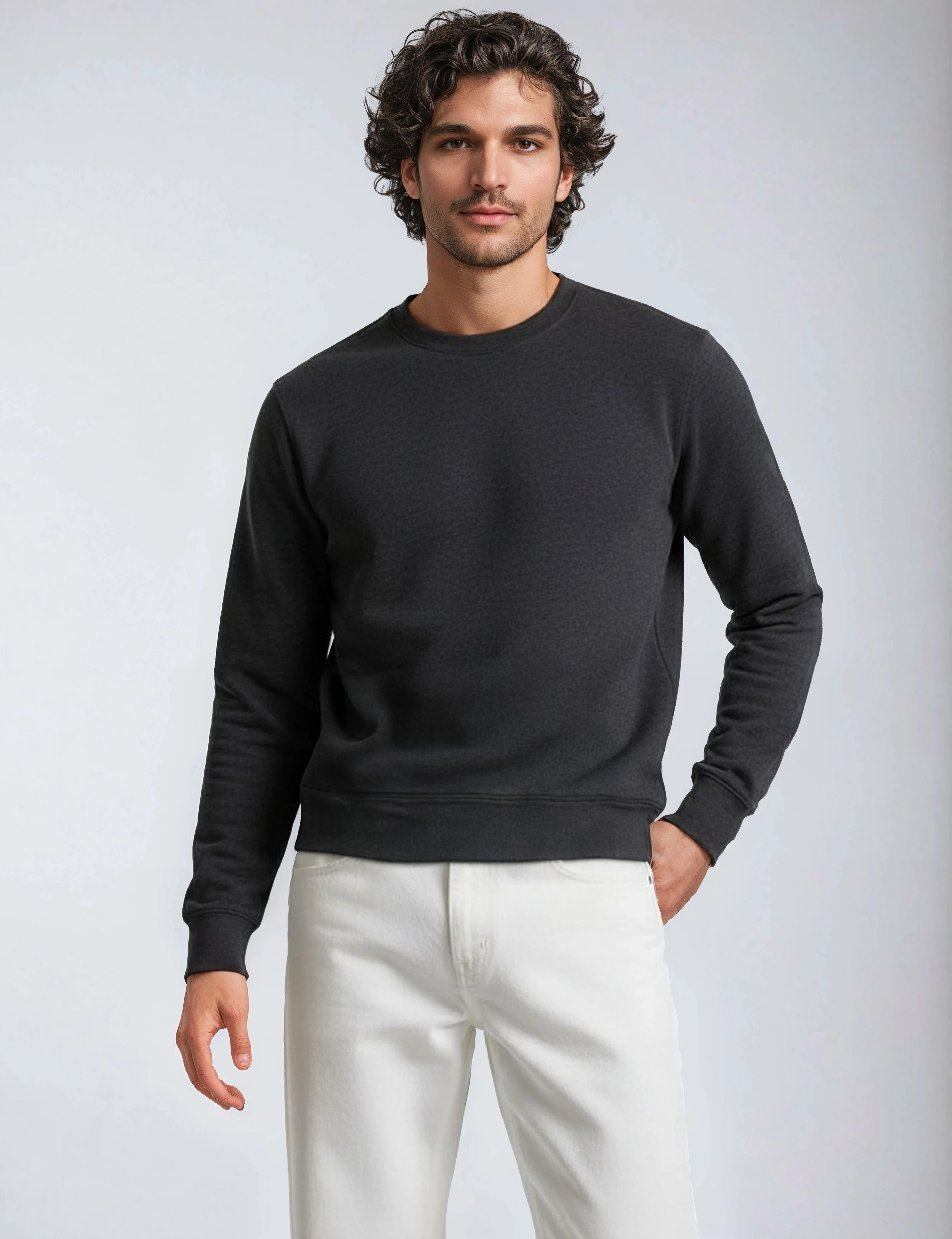 Drop Shoulder Sweatshirt P2006 – Midweight Relaxed Fit – SpectraUSA