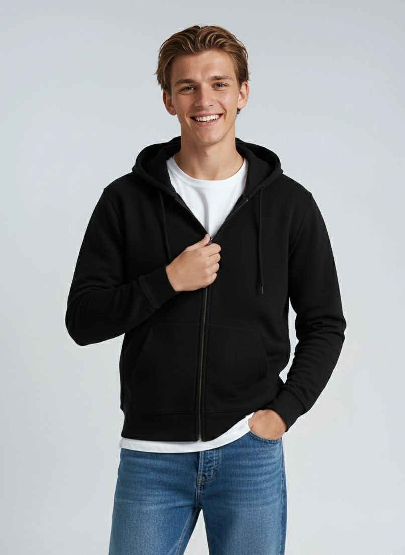 Unisex Zip Hoodie P2008 – Midweight Fleece Everyday Wear | SpectraUSA