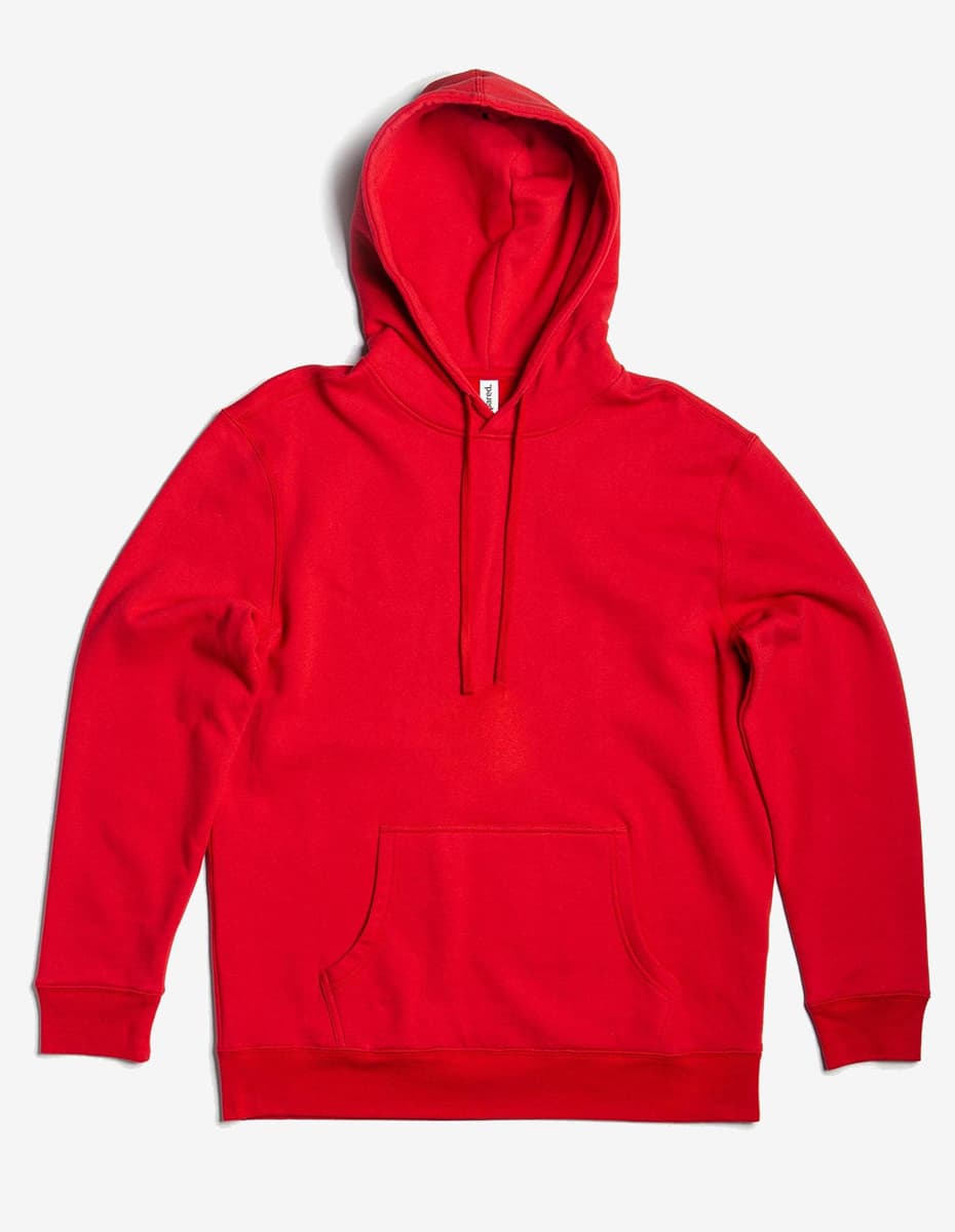 RED_2048 Hoodie P2007-Unisex-Midweight-Hooded-Pullover fleece by spectraUSA