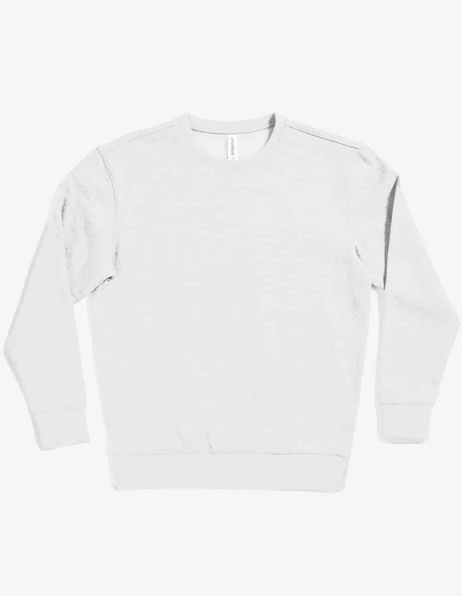 Midweight-Drop-Shoulder-Crew-Neck-Sweatshirt-WHITE P2006-Unisex-Midweight-Drop-Shoulder-Crew-Neck-Sweatshirt by spectrausa