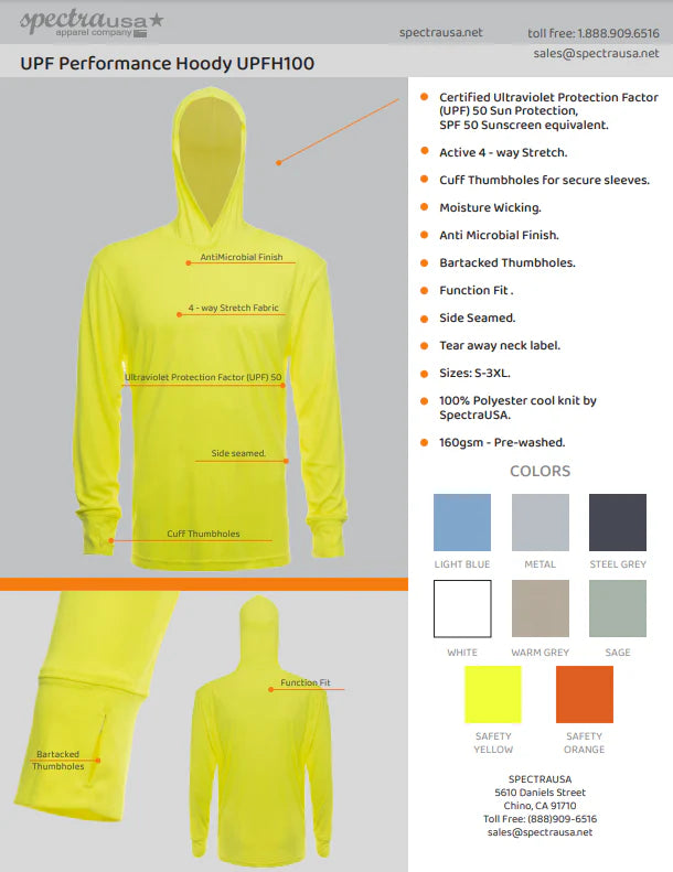 UPF 50 Performance Hoody