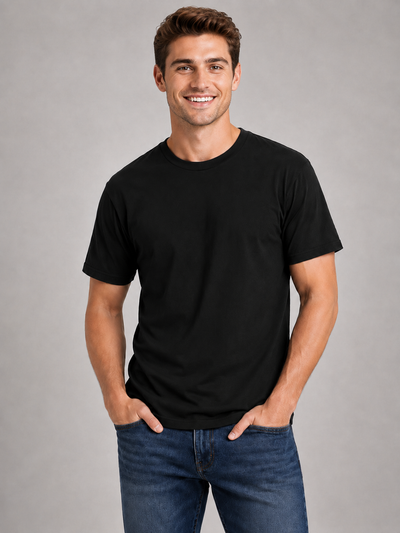 Retro Ring-Spun Crew Neck T-Shirt 2100