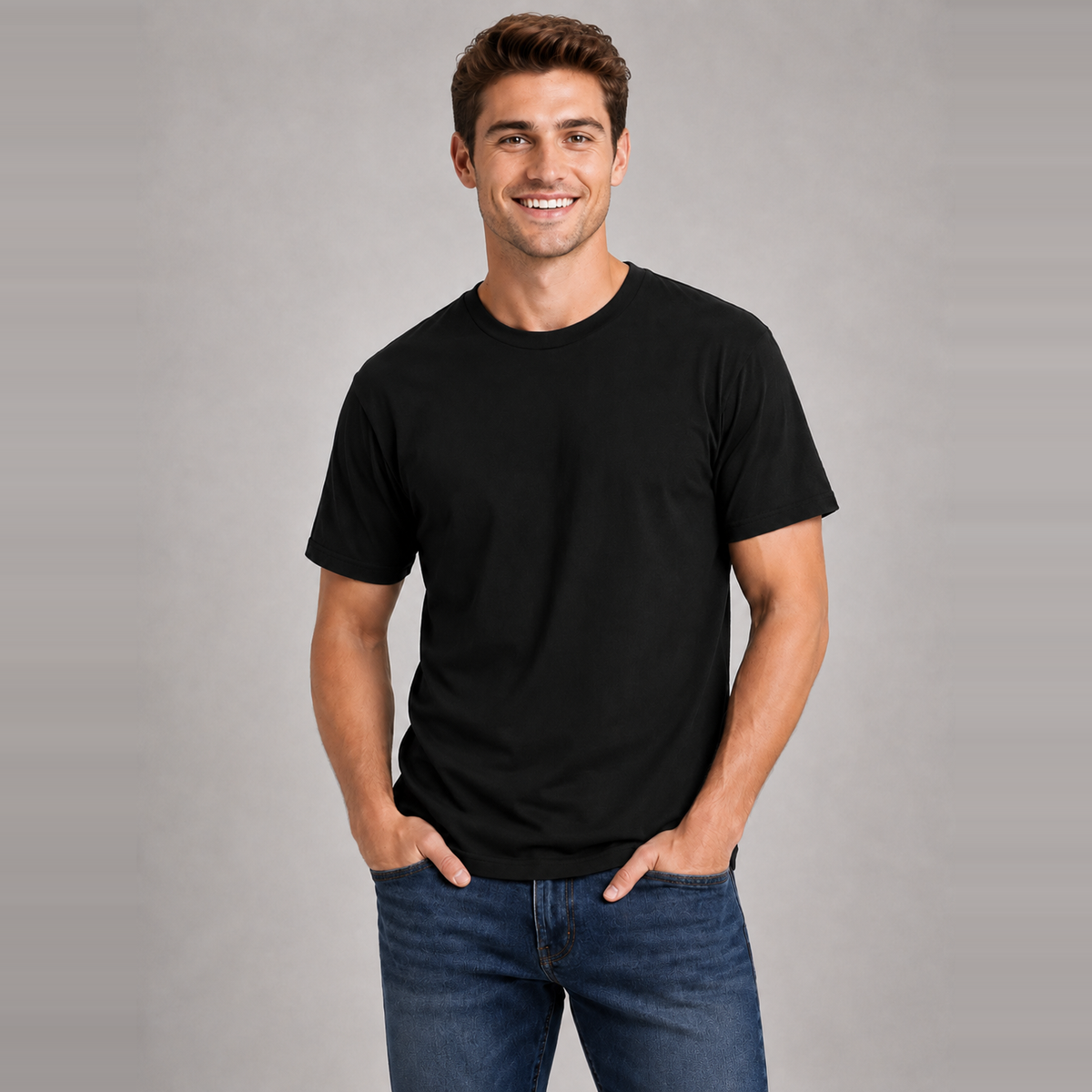 Retro Ring-Spun Crew Neck T-Shirt 2100 - 5 Pack