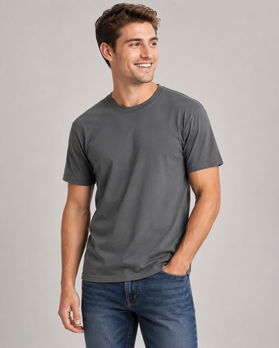 Retro Ring-Spun Crew Neck T-Shirt 2100