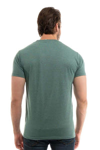 Mint Black Ht3050 SpectraUSA bi blend heathered T-Shirt by spectrausa