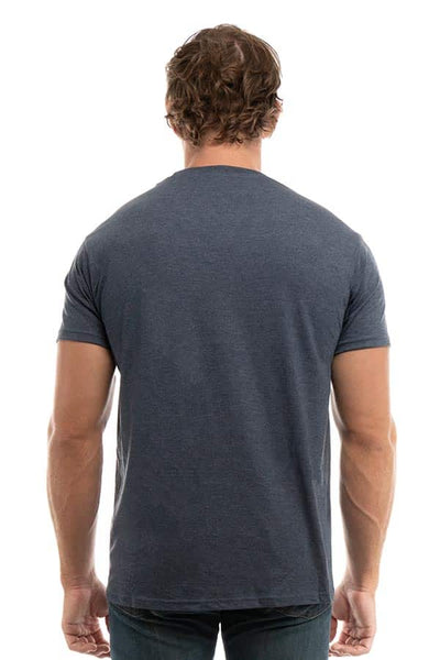 Indigo Black Hthr 3050 SpectraUSA bi blend heathered T-Shirt by spectrausa