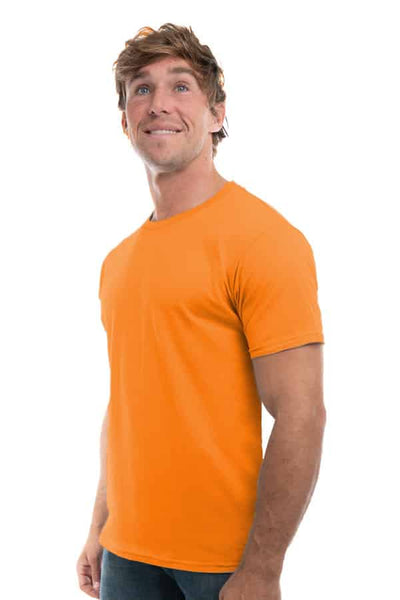 Orange cotton t-shirt style 3100 by spectrausa ring spun