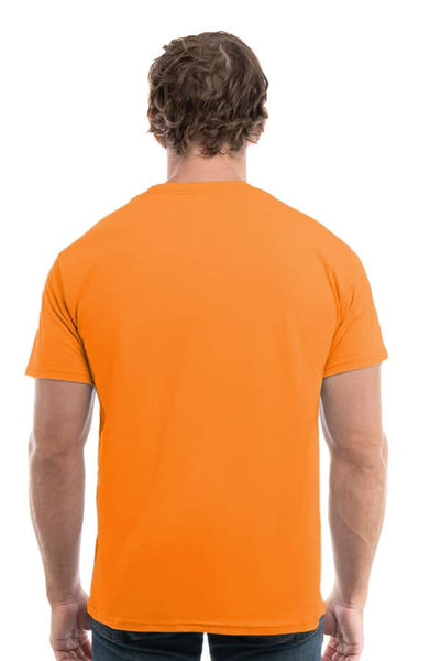 Orange cotton t-shirt style 3100 by spectrausa ring spun