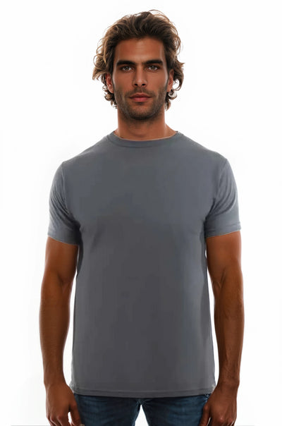 3100 Charcoal 3100 Premium Blank Cotton Crew Neck T-Shirts by spectraUSA