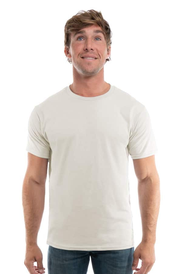 Natural cotton t-shirt style 3100 by spectrausa ring spun