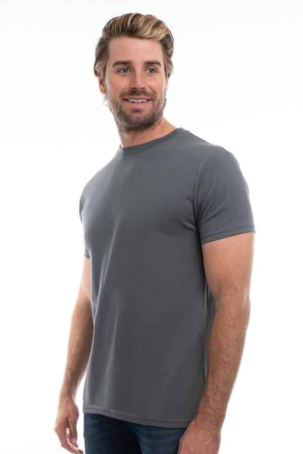 3100 Charcoal 3100 Premium Blank Cotton Crew Neck T-Shirts by spectraUSA