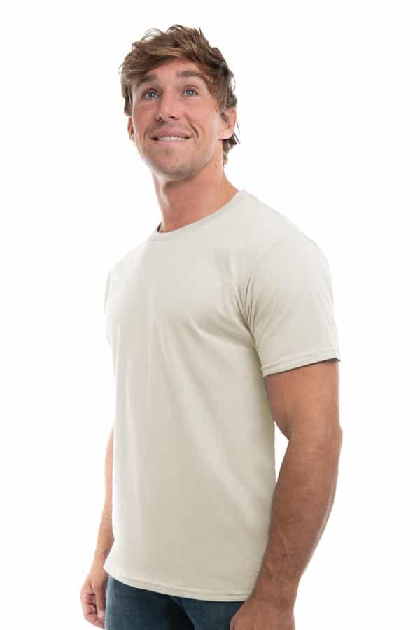 Natural cotton t-shirt style 3100 by spectrausa ring spun