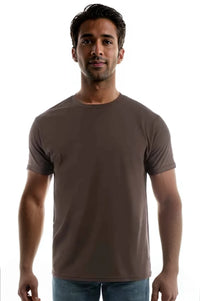 3100 Chocolate 3100 Premium Blank Cotton Crew Neck T-Shirts by spectraUSA