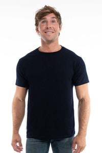 Navy cotton t-shirt style 3100 by spectrausa ring spun