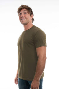 3100 Mil Green cotton t-shirt style 3100 by spectrausa ring spun