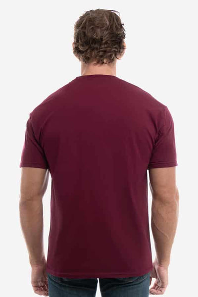 3100 Maroon 3100 Premium Blank Cotton Crew Neck T-Shirts by spectraUSA