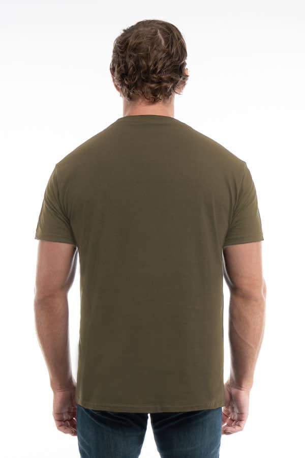 Mil Green cotton t-shirt style 3100 by spectrausa ring spun