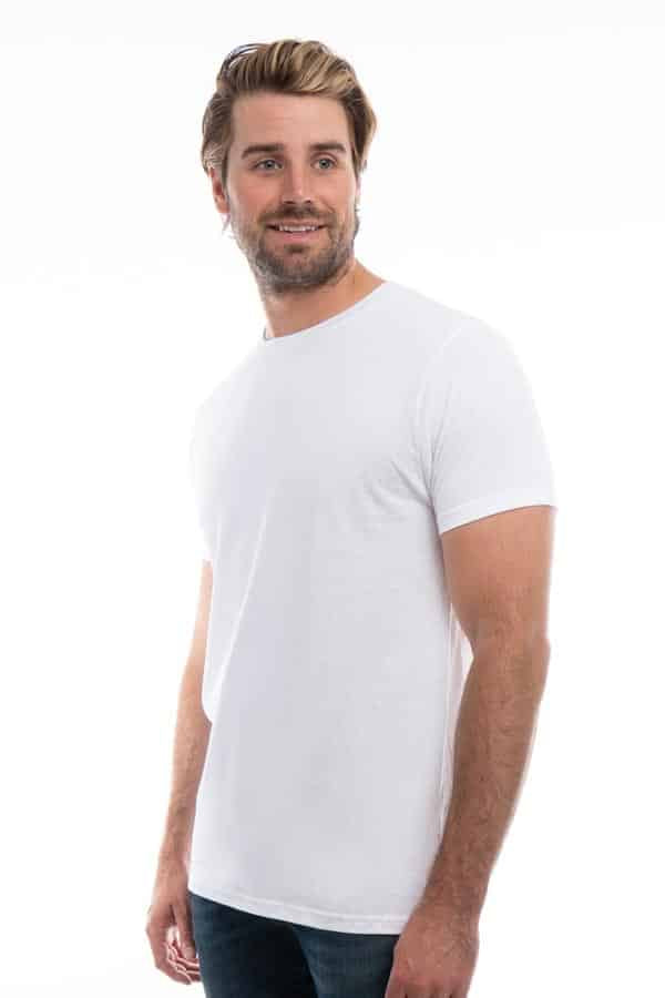 Premium Blank Cotton Crew Neck T-Shirts - side