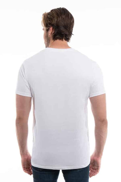white Premium Blank Cotton Crew Neck T-Shirts by spectraUSA