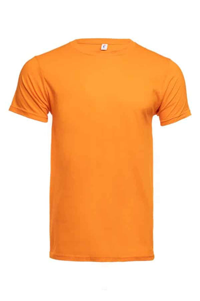 Orange cotton t-shirt style 3100 by spectrausa ring spun