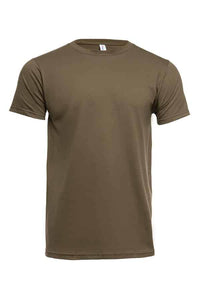 Military Green cotton t-shirt style 3100 by spectrausa ring spun