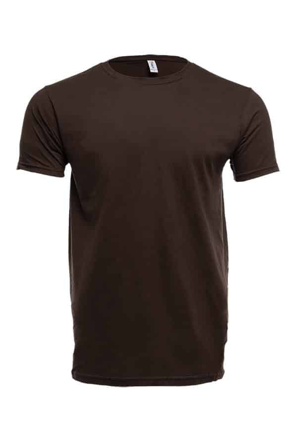 3100 Chocolate Brown 3100 Premium Blank Cotton Crew Neck T-Shirts by spectraUSA