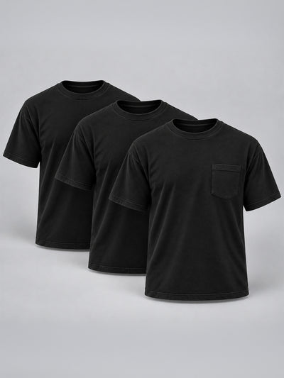 Pocket Perfection Cotton Tee - 3-Pack