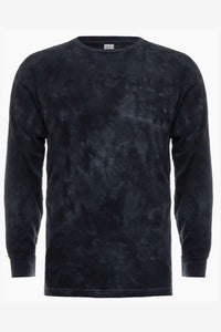 CrystalWash Tie dye long sleeve crew t-shirt by spectrausa