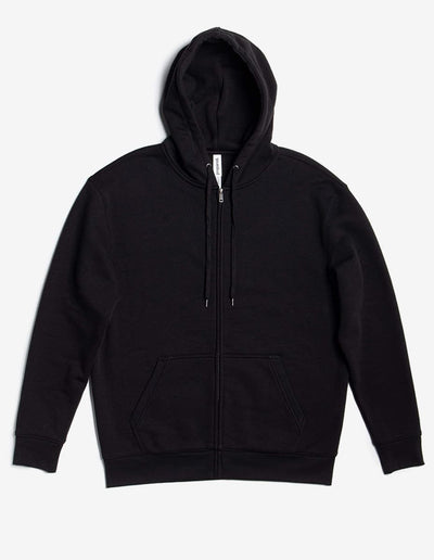 Black-heavyweight hoodie zip style P2017 by spectraUSA