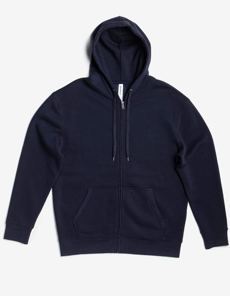 Navy heavyweight hoodie zip style P2017 by spectraUSA