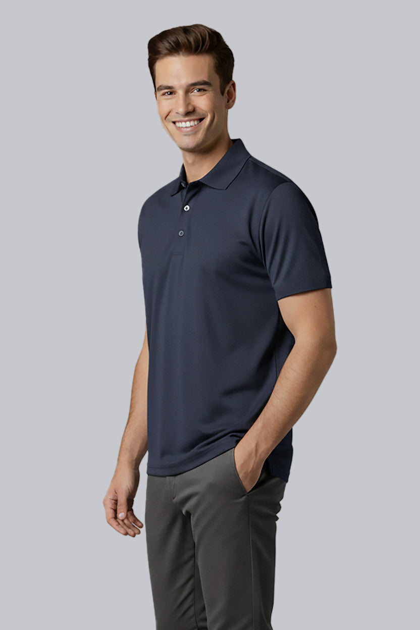 ultimus Offset Button Polo Shirt グレー 半袖 Zusa Men's Royal Blue Friday Polo