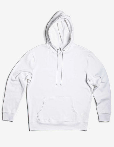 White Hoodie P2007-Unisex-Midweight-Hooded-Pullover fleece by spectraUSA