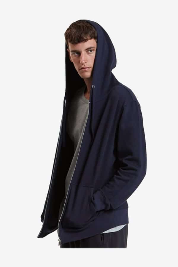Full-Zip-Hoodie-NAVY P2004  Zip Fleece Hoodie by SpectraUSA midweight 280 gm