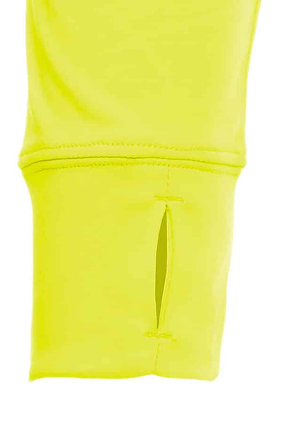 Safety Yellow UPF50 performance hoodie crew long sleeve t-shirt by spectrausa