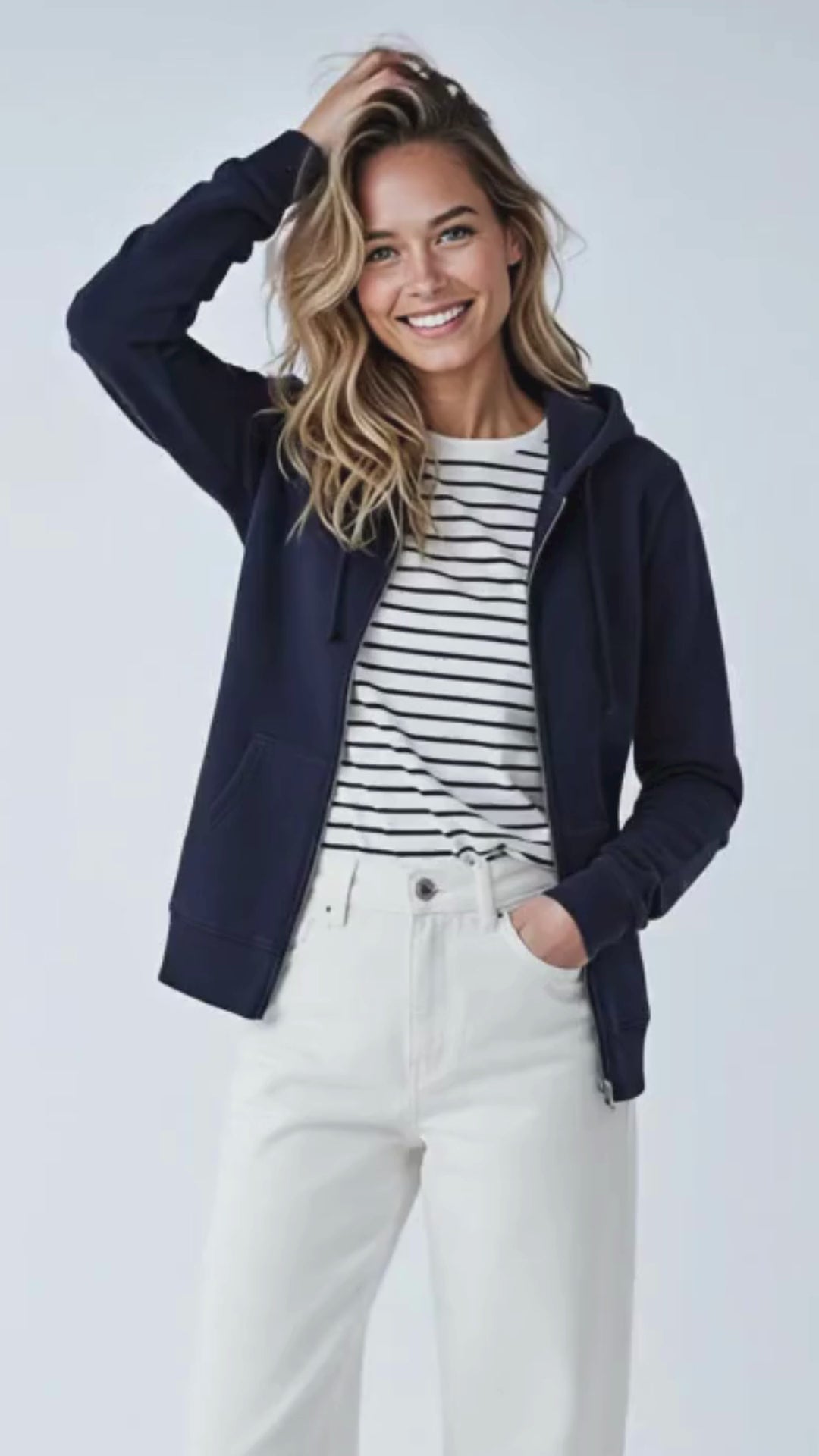 Unisex Zip Hoodie P2008 – Midweight Fleece Everyday Wear