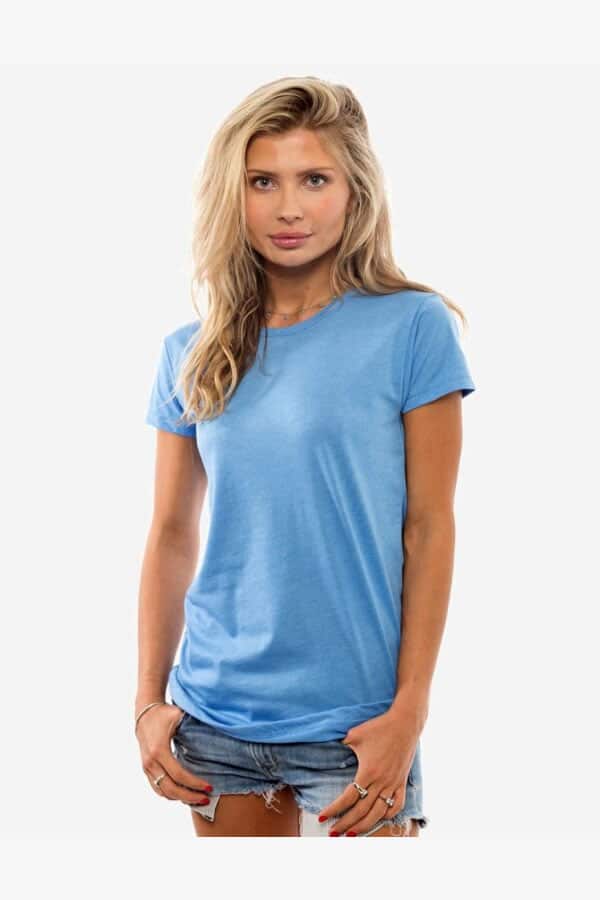 spectrausa-ladies-club-crew-8600-light-blue-heather t-shirt