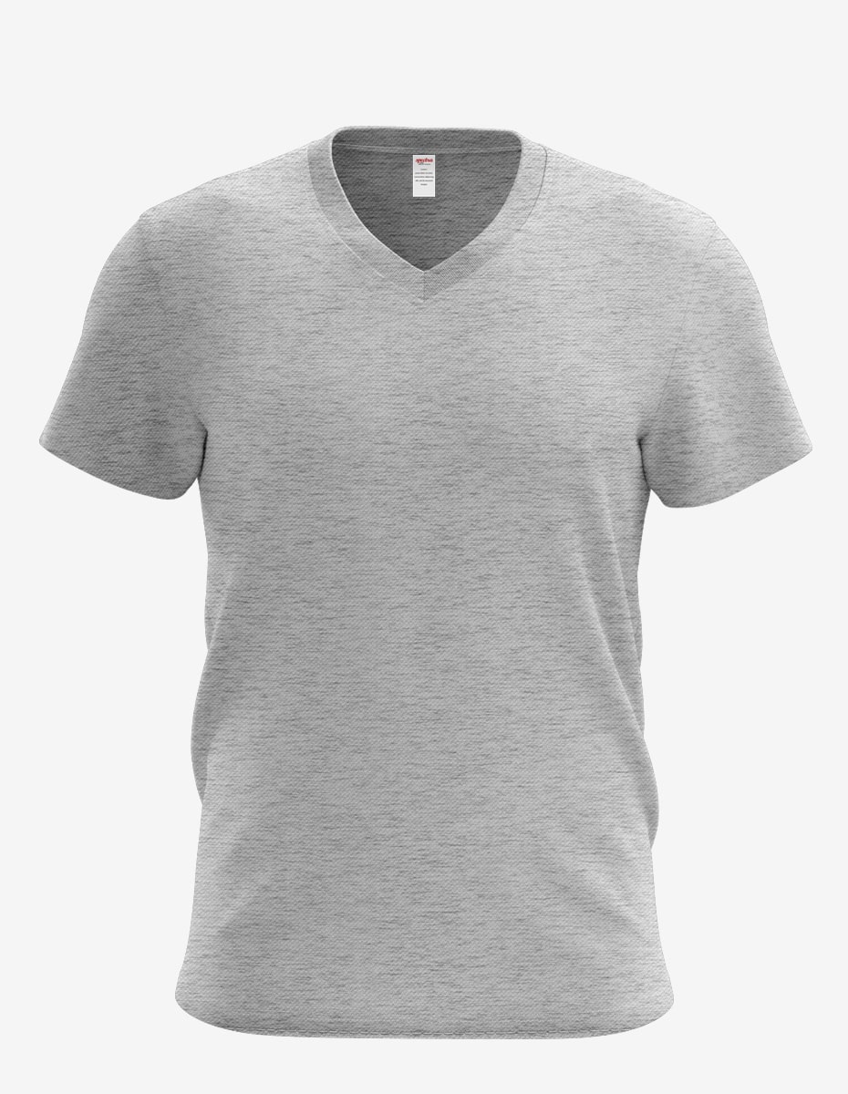 3105 heather grey 1, Bulk V-neck T-shirt