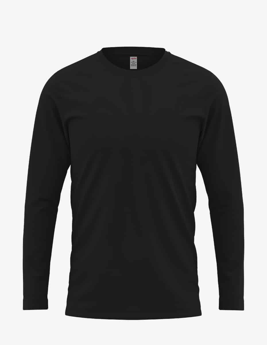 black front, Bulk Long Sleeve T-Shirt