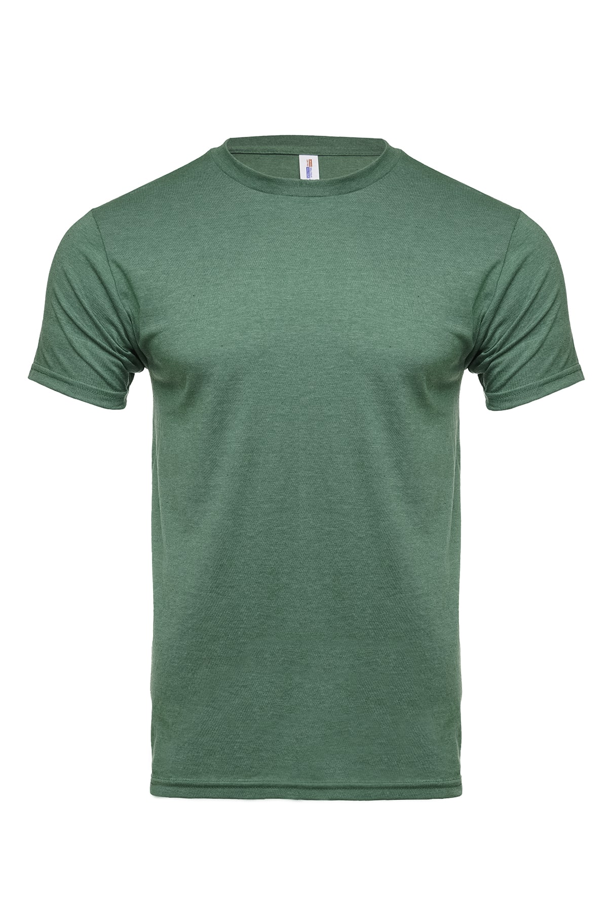 3050 Kelly Green Heather Front T-shirt