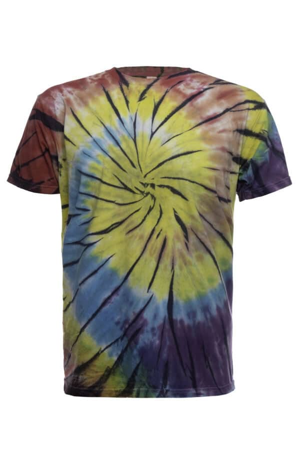 Tie Dye SPIRAL-Rainbow T-shirt by SpectraUSA