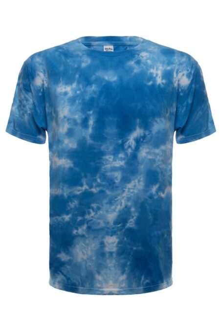 Tie Dye Cloud wash-Sky ring spun t-shirt by SpectraUSA