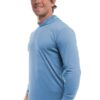 Lt Blue UPF50 performance hoodie crew long sleeve t-shirt by spectrausa