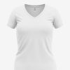 V-Neck Ladies Tee. Prepared For Dye. Wholesale Orders